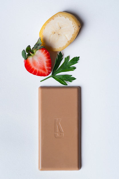 Chocolate con plátano y fresa